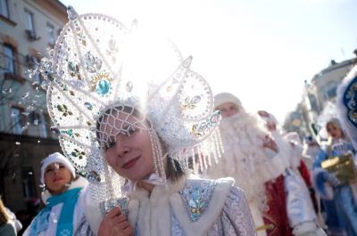 Шествие Дедов Морозов в Краснодаре-фото 21.12.2019
