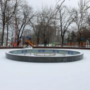 Фонтан на Парке Фрунзе. Зима 2014 год. Новороссийск