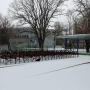 Сцена в Парке Фрунзе. Зима 2014 год. Новороссийск