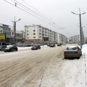 Супермаркет Табрис на проспекте Ленина. Зима 2014. Новороссийск