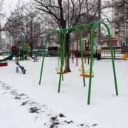 Детская площадка на Дзержинского (напротив Загса). Зима 2014. Новороссийск