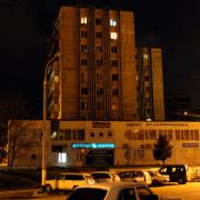 Район улицы Малоземельской ночью. 2014 год. Новороссийск