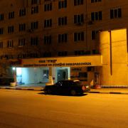Узловая больница на станции Новороссийск ночью. 2014. Новороссийск
