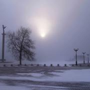 Вид на набережную Новороссийска зимой