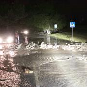 Новороссийск. Наводнение 6 июля 2012 г. Потоп на дороге