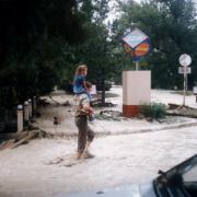 Новороссийск. Наводнение август 2002 года. Улица Московкая 4
