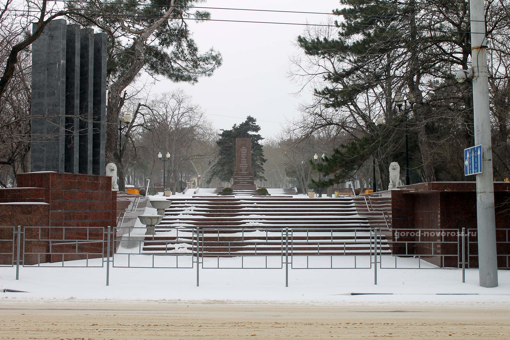 Парк Ленина. Зима 2014 год. Новороссийск
