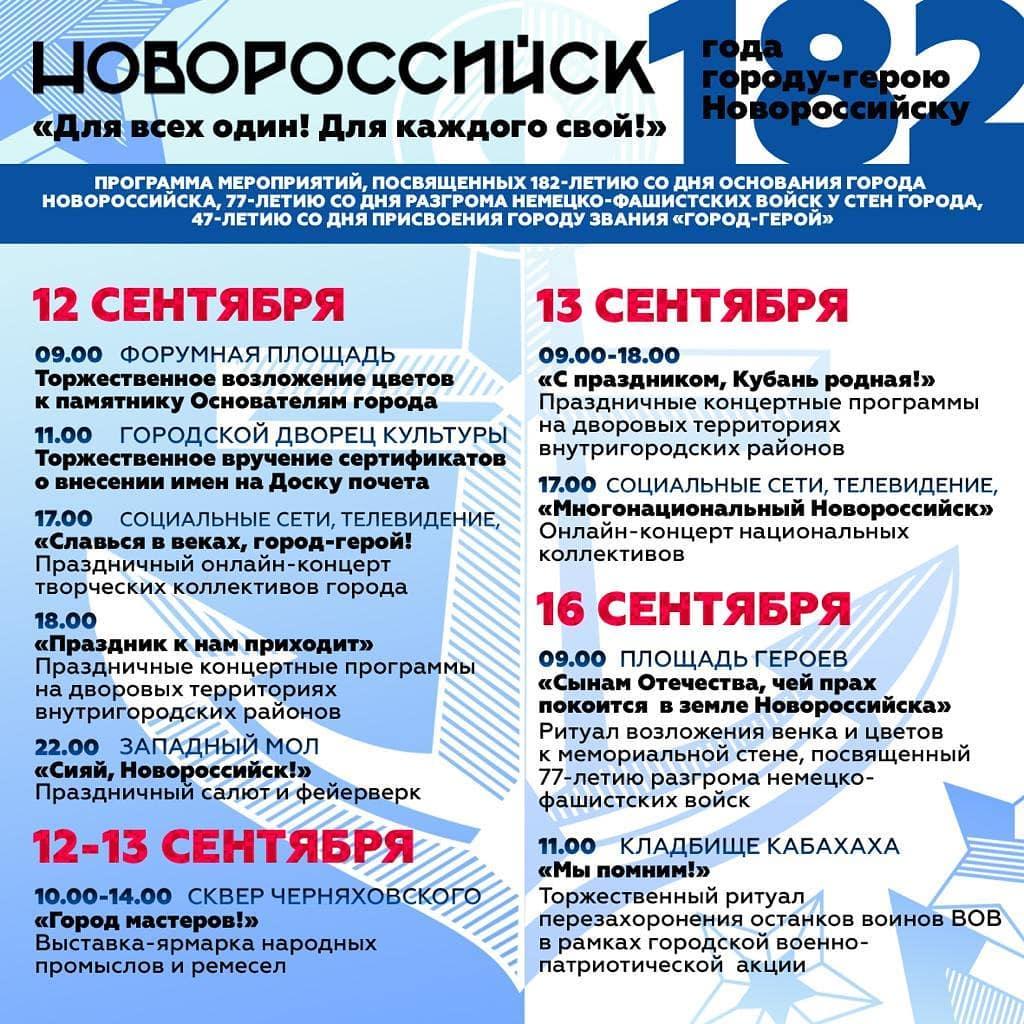 Стало известно, как пройдет празднование 182-летия Новороссийска + афиша  праздника