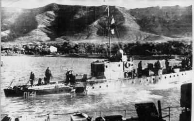 Катер Черноморского флота СКА-0141, получивший повреждения