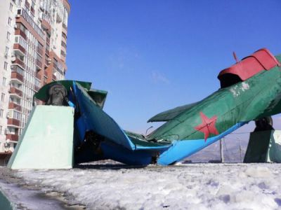 Новороссийск. ИЛ-2 пострадал. Последствия норд-оста от 7 февраля 2012 г.