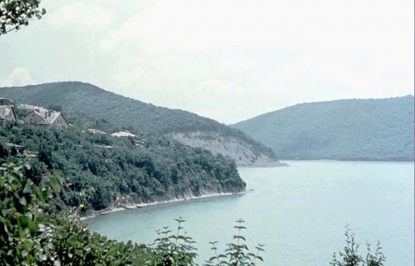 Озеро Абрау. 1971 год. Старое фото. Автор В.Титов