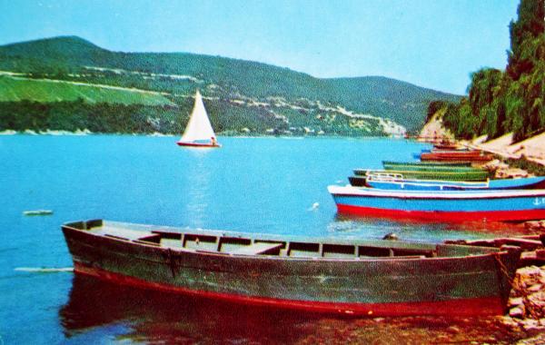 Озеро Абрау. 1971 год. Открытка